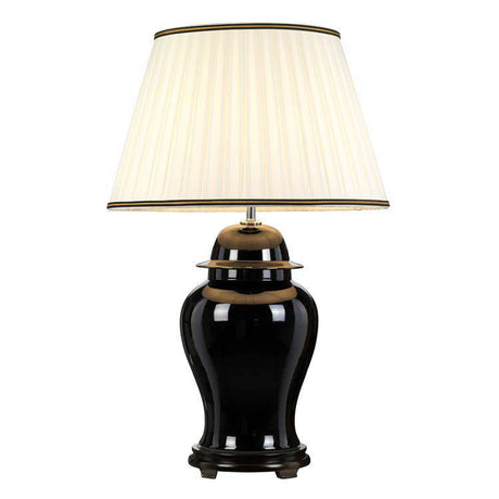 Chiling 1 Light Table Lamp With Tall Empire Shade - Comet Lighting