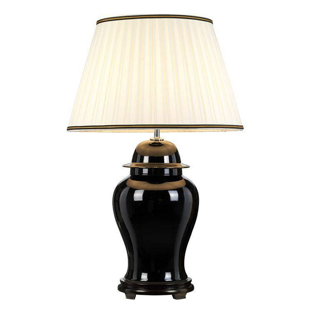 Chiling 1 Light Table Lamp With Tall Empire Shade - Comet Lighting