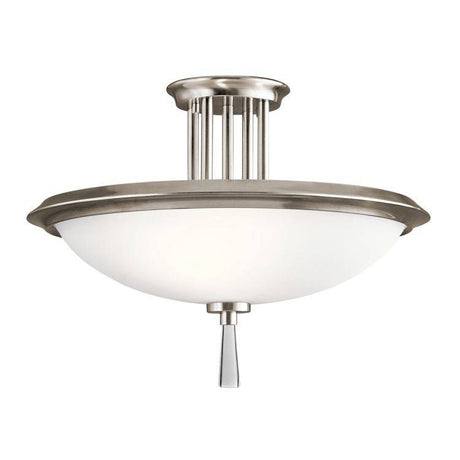 Dreyfus 3 Light Semi Flush - Classic Pewter - Comet Lighting