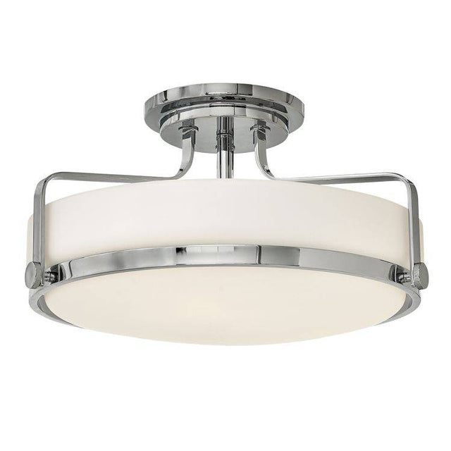 Harper 3 Light Medium Semi Flush - Chrome - Comet Lighting