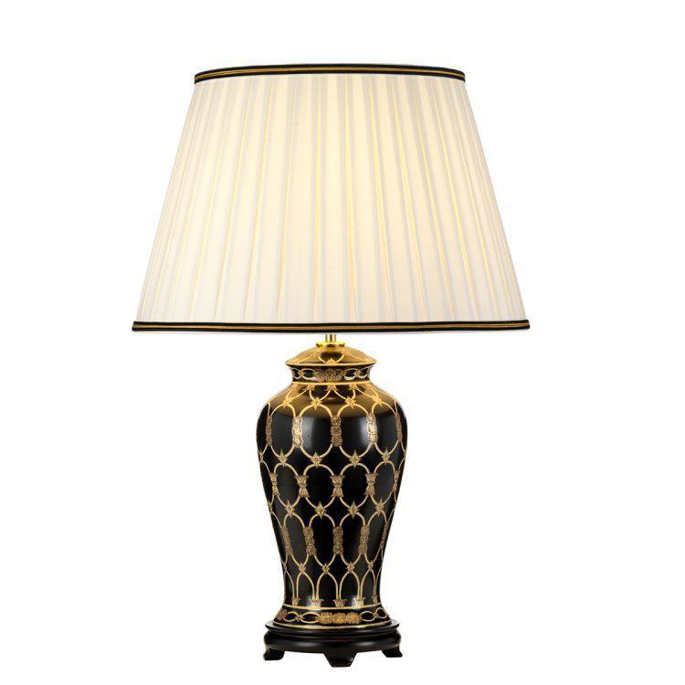 Taipei 1 Light Table Lamp With Tall Empire Shade - Comet Lighting