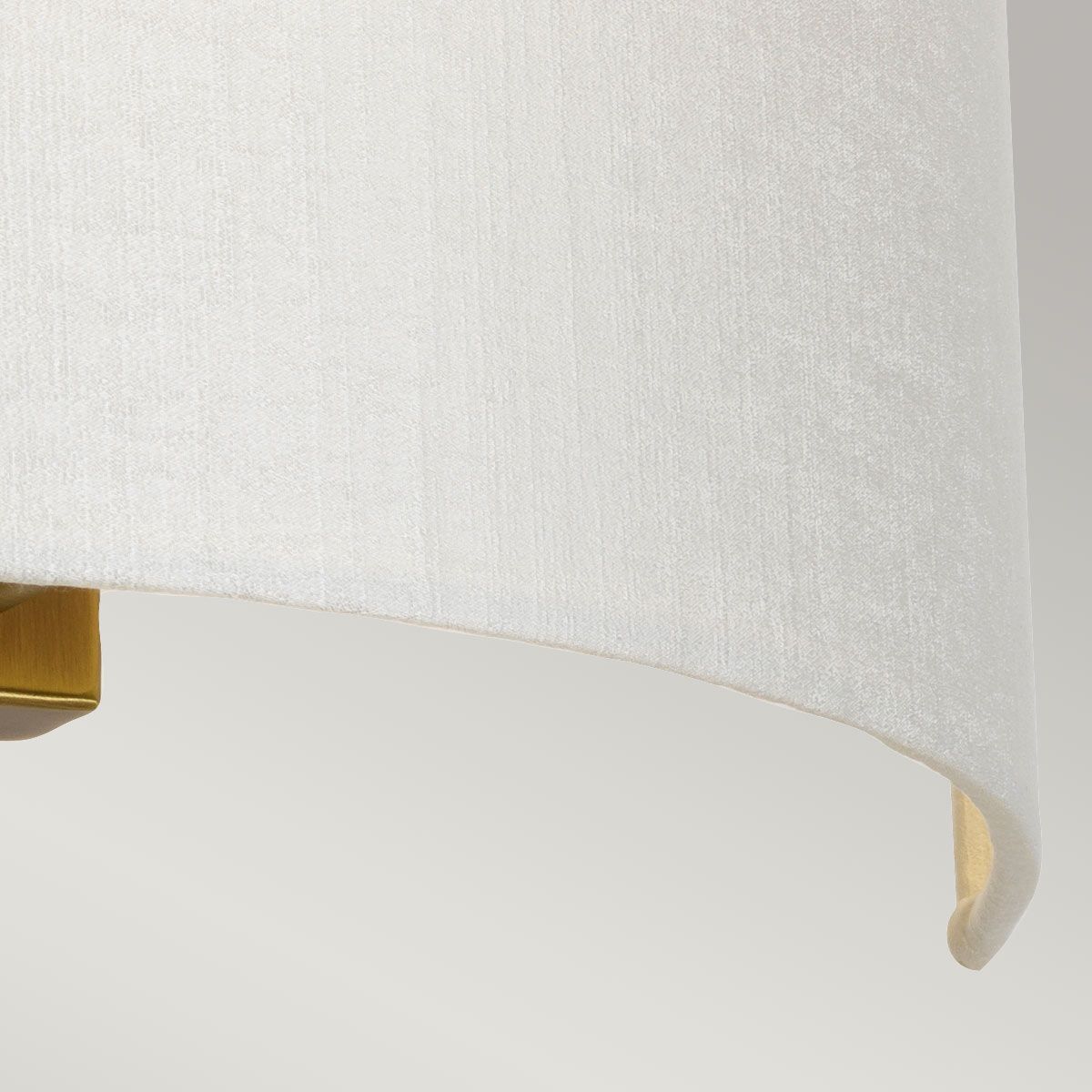 Cooper Large Curved Wall Light with Aged Brass Back Plate
