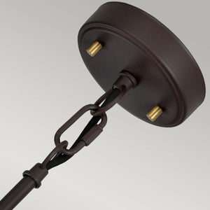 Corona 2 Light Pendant - Museum Bronze - Comet Lighting