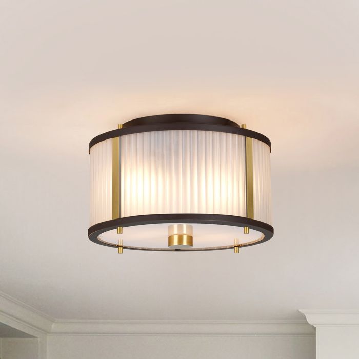 Corona 2 Light Pendant - Museum Bronze - Comet Lighting