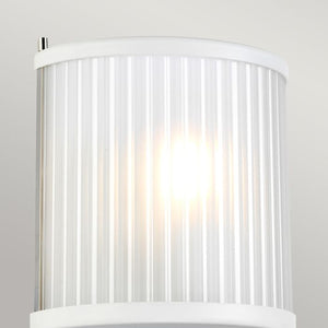 Corona 1 Light Wall Light - White Polished Nickel - Comet Lighting