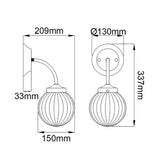 Cosmos 1 Light Wall Light - Comet Lighting