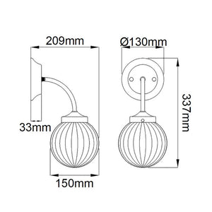 Cosmos 1 Light Wall Light - Comet Lighting