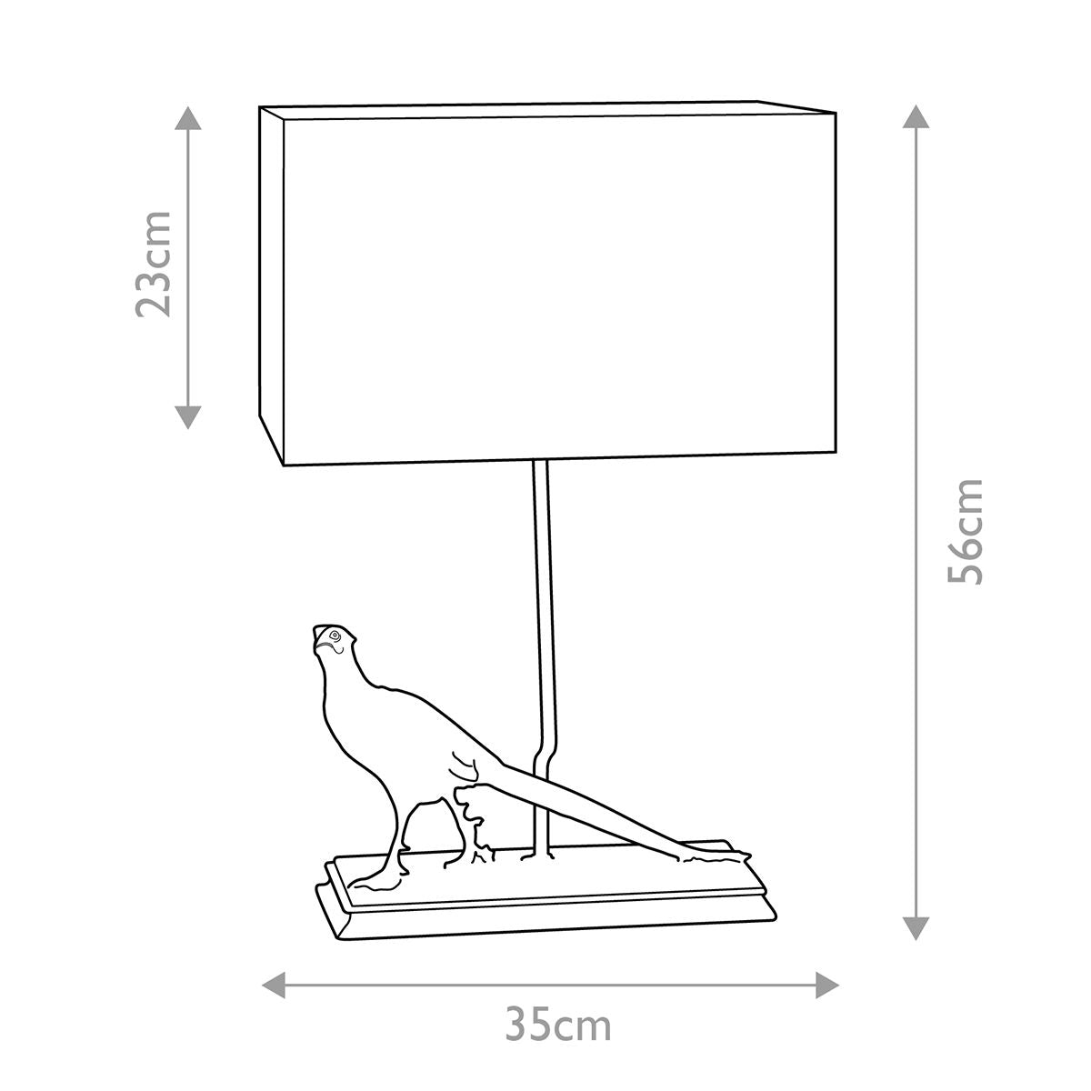 Halkirk 1 Light Table Lamp With Rectangle Shade