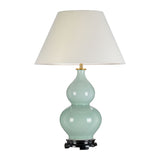 Harbin Gourd 1 Light Table Lamp With Tall Empire - Celadon