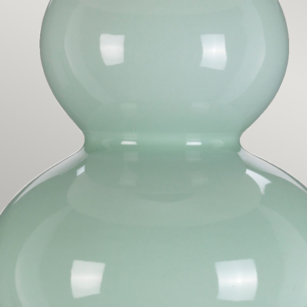 Harbin Gourd 1 Light Table Lamp With Tall Empire - Celadon