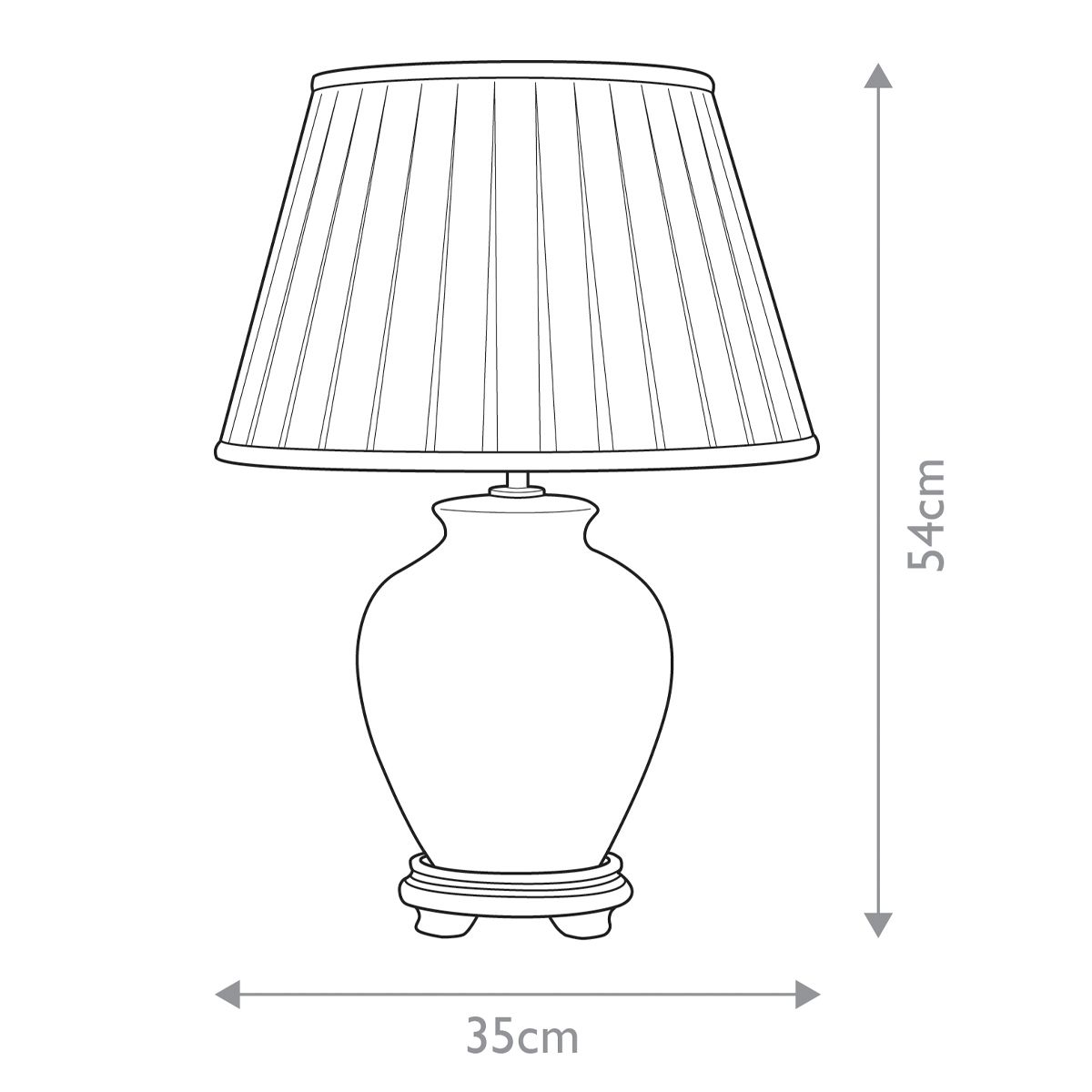 Linyi 1 Light Table Lamp with Tall Empire Shade