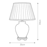 Linyi 1 Light Table Lamp with Tall Empire Shade