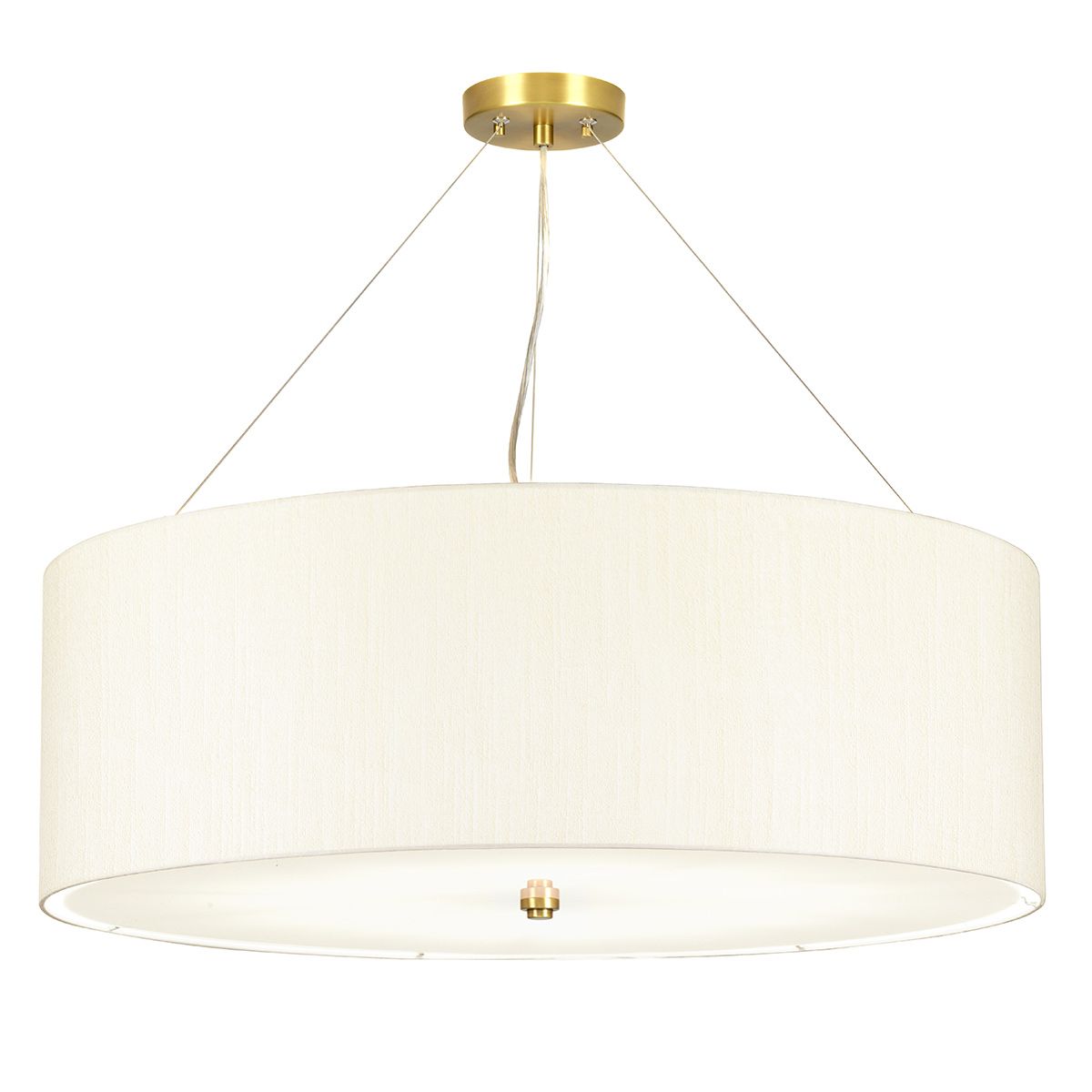 Pearce 34" Pendant with Aged Brass Ceiling Pan - Comet Lighting