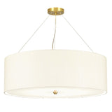 Pearce 34" Pendant with Aged Brass Ceiling Pan - Comet Lighting