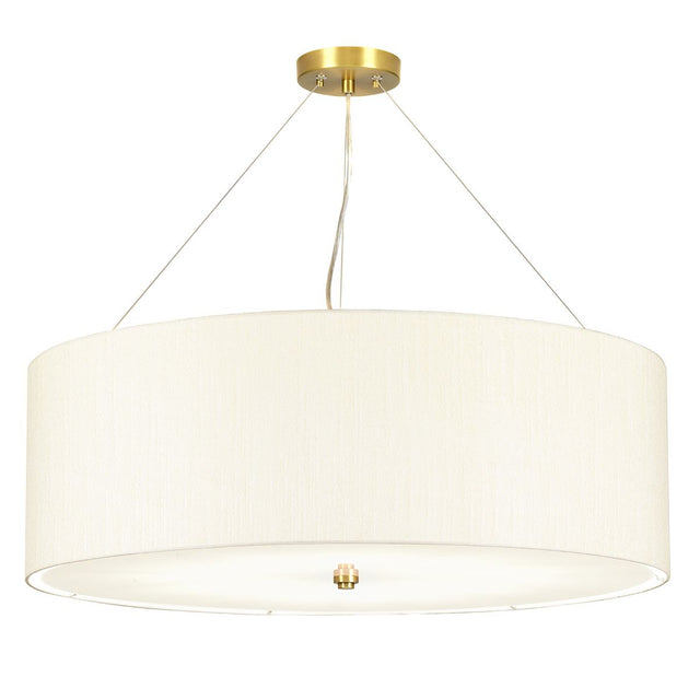 Pearce 34" Pendant with Aged Brass Ceiling Pan - Comet Lighting