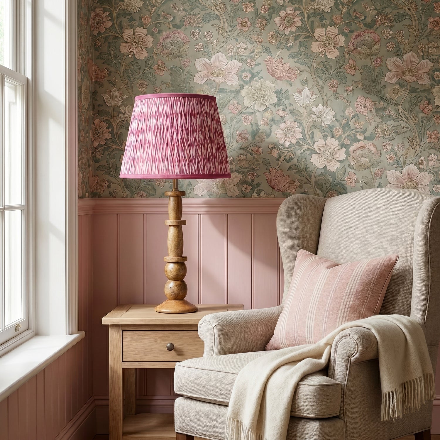 Pink Chevrons Lampshade