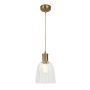 Douille 1 Light Pendant - Aged Brass