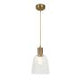 Douille 1 Light Pendant - Aged Brass