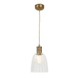 Douille 1 Light Pendant - Aged Brass - Comet Lighting