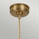 Douille 1 Light Pendant - Aged Brass