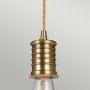 Douille 1 Light Pendant - Aged Brass