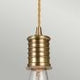 Douille 1 Light Pendant - Aged Brass