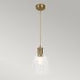 Douille 1 Light Pendant - Aged Brass