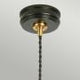 Douille 1 Light Pendant - Black/Polished Brass