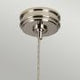 Douille 1 Light Pendant - Polished Nickel