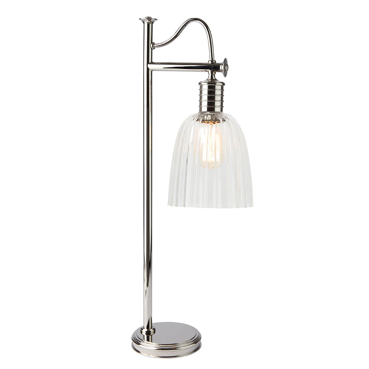 Douille 1 Light Table Lamp - Polished Nickel - Comet Lighting