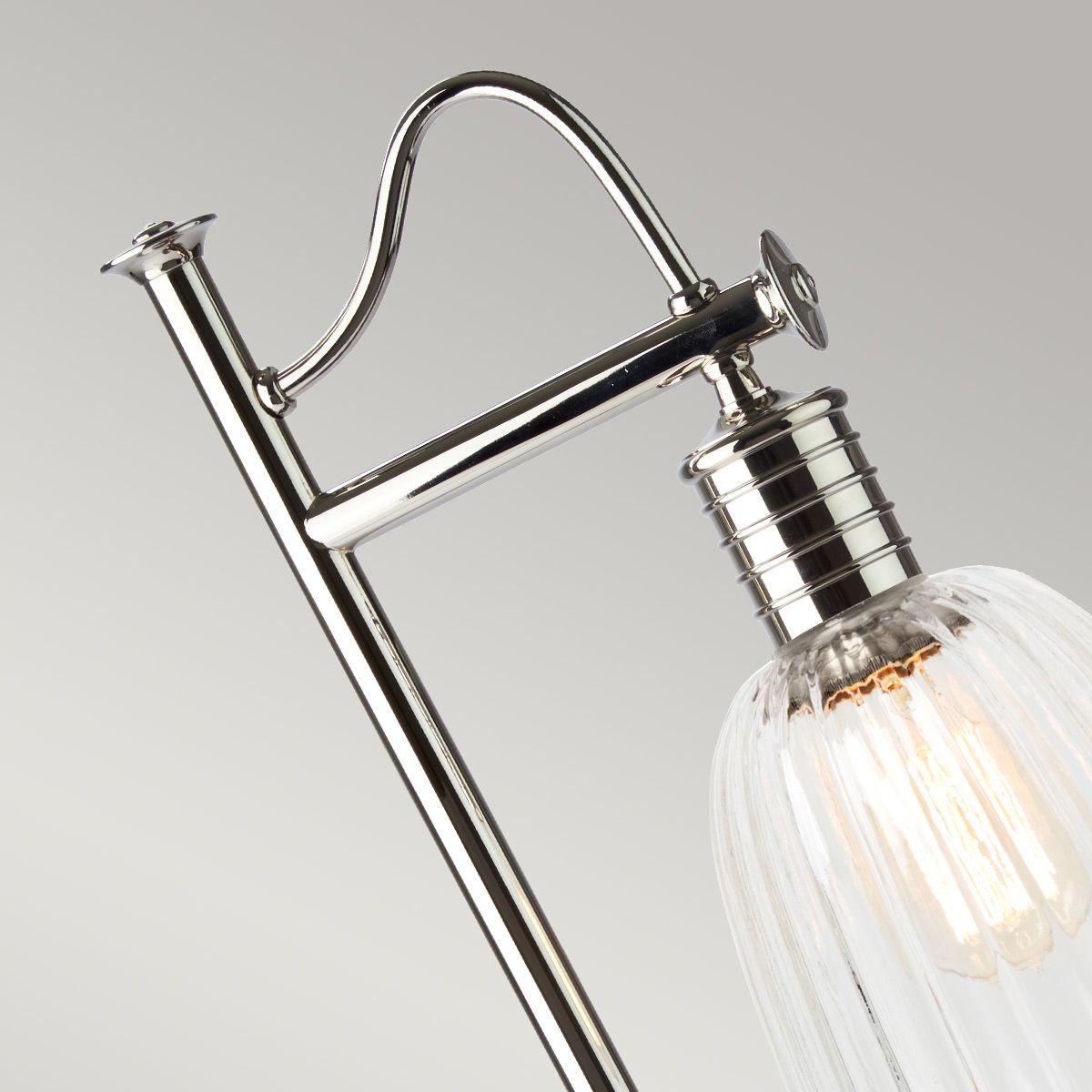 Douille 1 Light Table Lamp - Polished Nickel - Comet Lighting