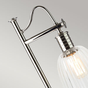 Douille 1 Light Table Lamp - Polished Nickel - Comet Lighting