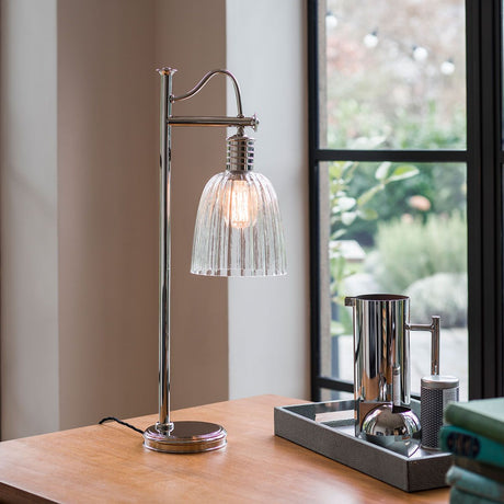 Douille 1 Light Table Lamp - Polished Nickel - Comet Lighting