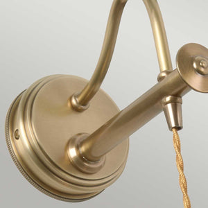 Douille 1 Light Wall Light - Aged Brass - Comet Lighting