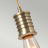 Douille 1 Light Wall Light - Aged Brass - Comet Lighting