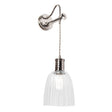 Douille 1 Light Wall Light - Polished Nickel - Comet Lighting