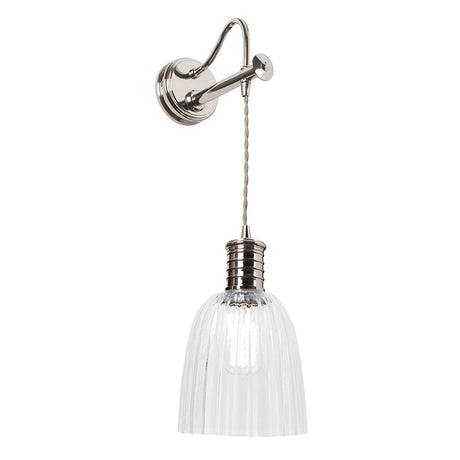 Douille 1 Light Wall Light - Polished Nickel - Comet Lighting