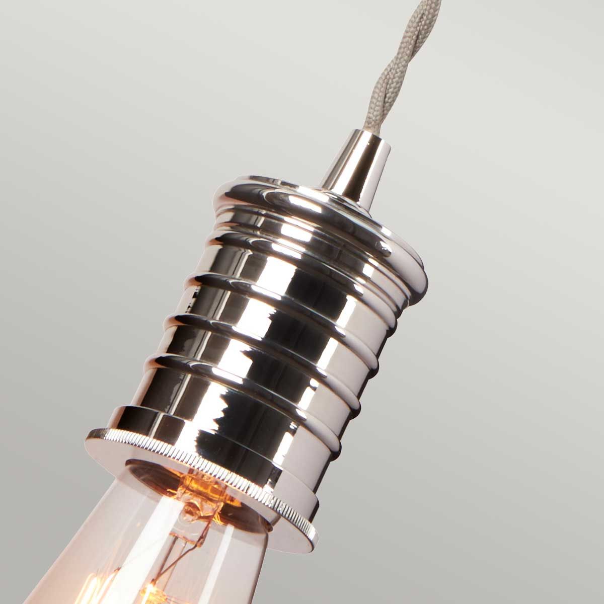 Douille 1 Light Wall Light - Polished Nickel - Comet Lighting