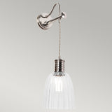 Douille 1 Light Wall Light - Polished Nickel - Comet Lighting