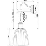 Douille 1 Light Wall Light - Polished Nickel - Comet Lighting
