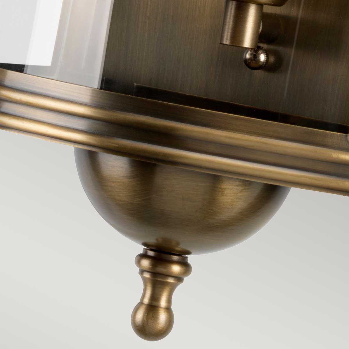 Downing Street Wall Lantern - Brass - Comet Lighting