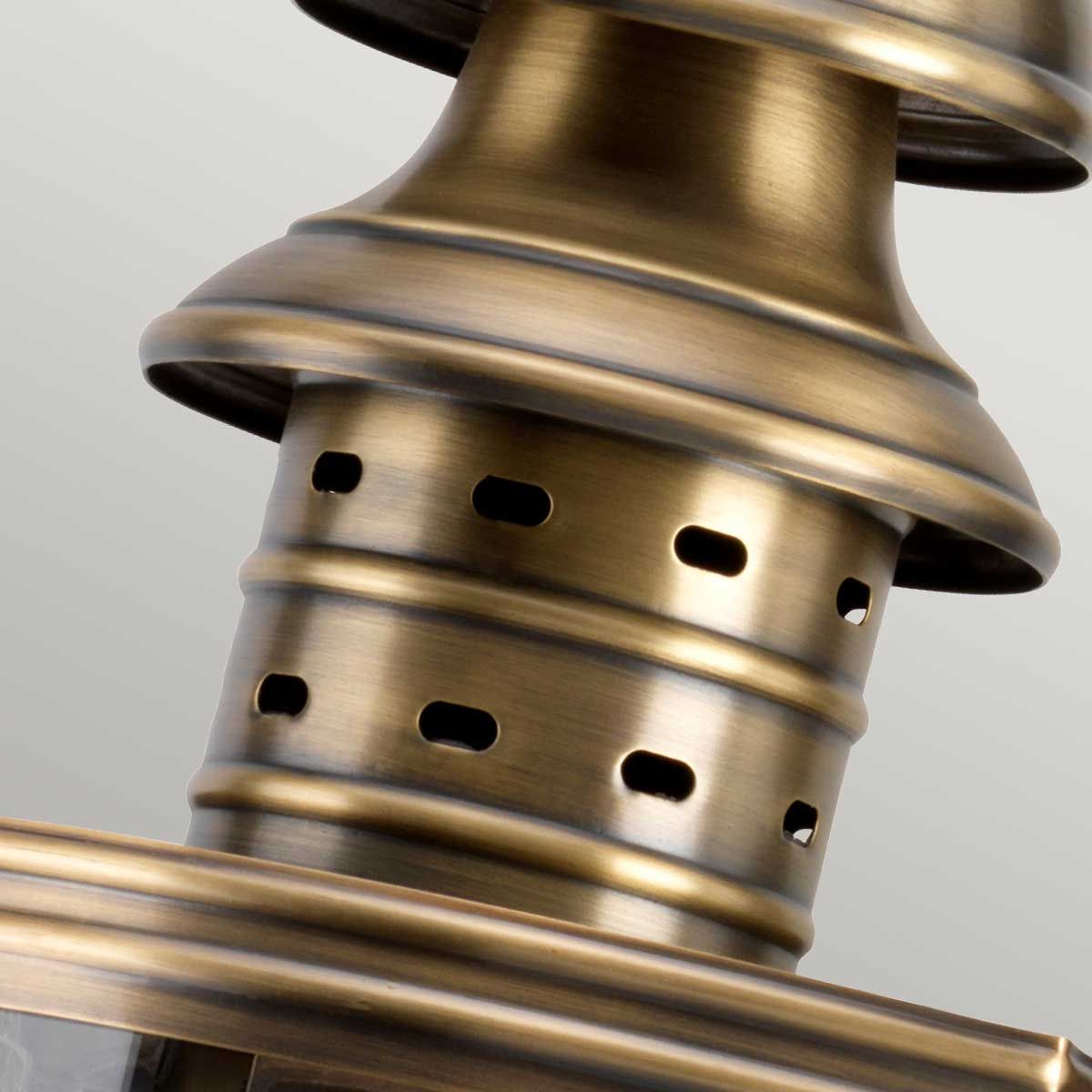 Downing Street Wall Lantern - Brass - Comet Lighting