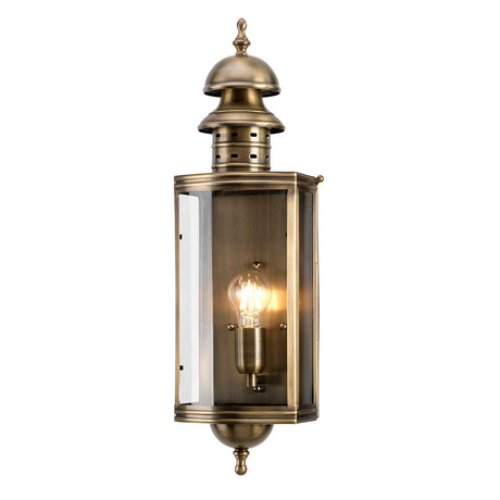 Downing Street Wall Lantern - Brass - Comet Lighting