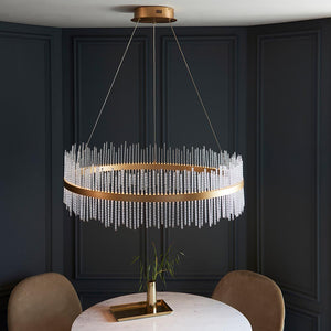 Ribble Grand Pendant Ceiling Light Gold