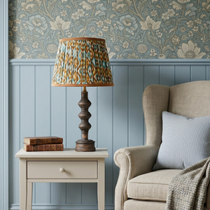 Brown & Blue  Lampshade