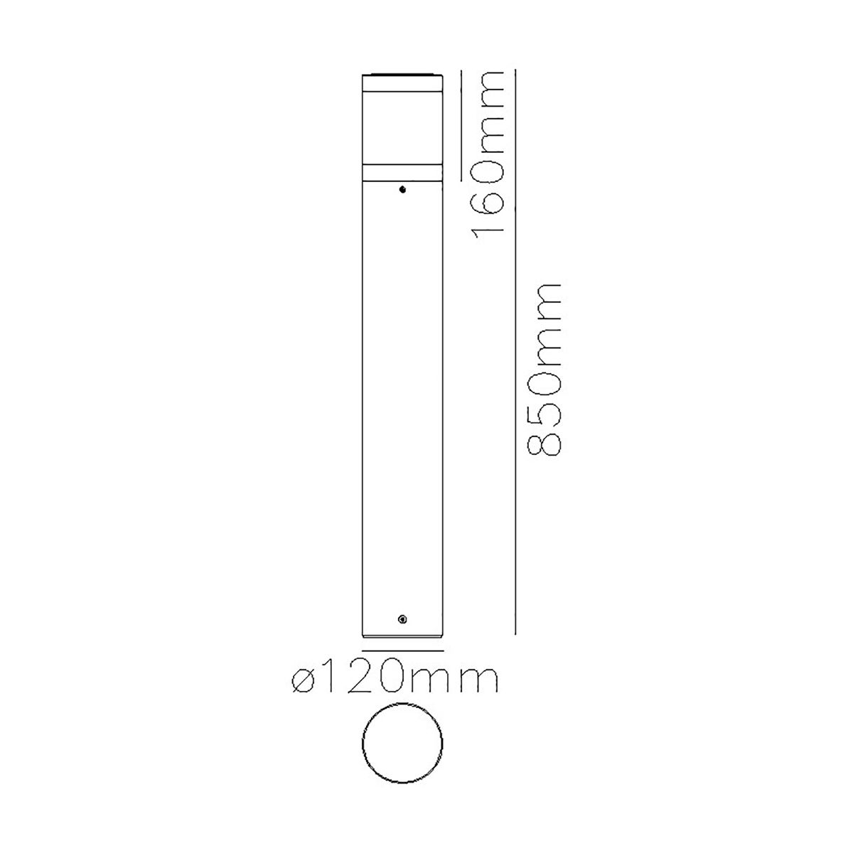 Egersund LED Tall Bollard - Comet Lighting