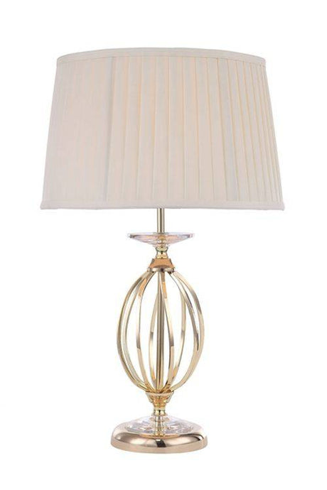 Aegean 1-Light Table Lamp Polished Brass - Comet Lighting