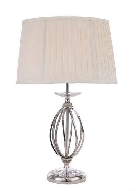 Aegean 1-Light Table Lamp Polished Nickel - Comet Lighting