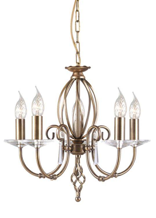 Aegean 5-Light Chandelier Aged Brass - Comet Lighting