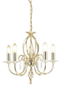 Aegean 5-Light Chandelier Polished Brass - Comet Lighting